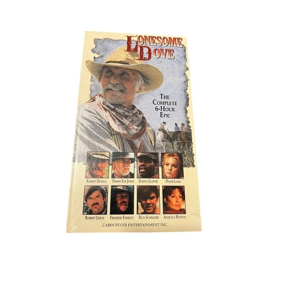 Lonesome Dove VHS Movie Sealed Robert Duvall Tommy Lee Jones 6-Hours On One Tape - Picture 1 of 3